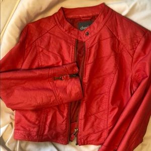 Faux leather jacket